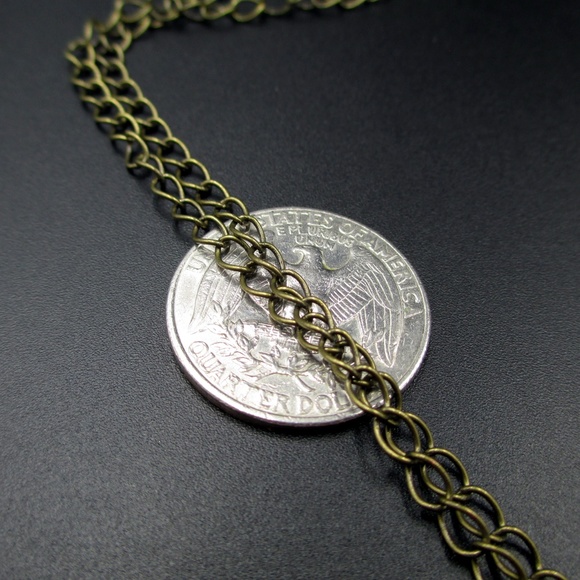 25 Inch Copper Tone Rustic Heart Pendant Necklace - Picture 7 of 8